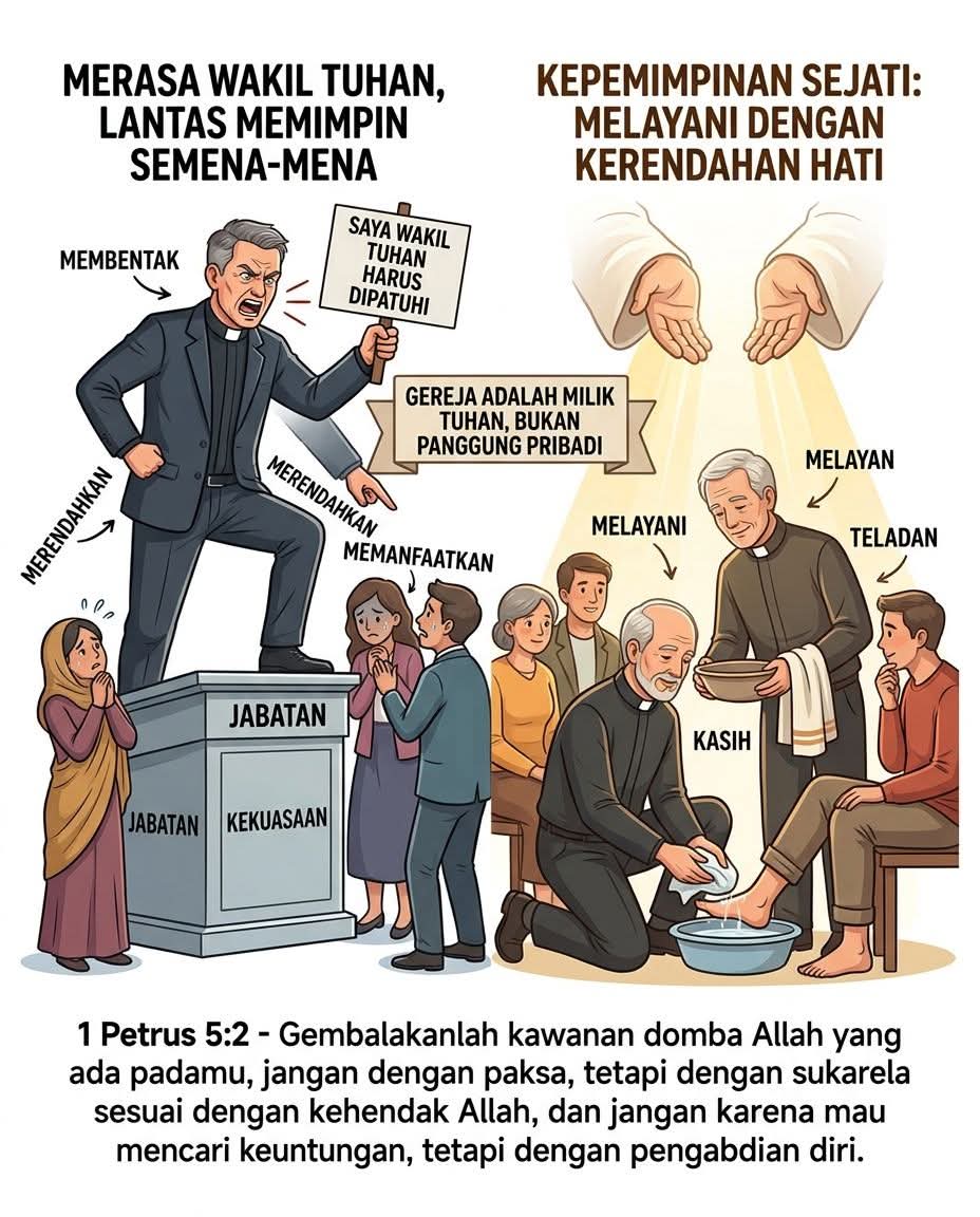 Merasa wakil Tuhan, lantas memimpim semena-mena