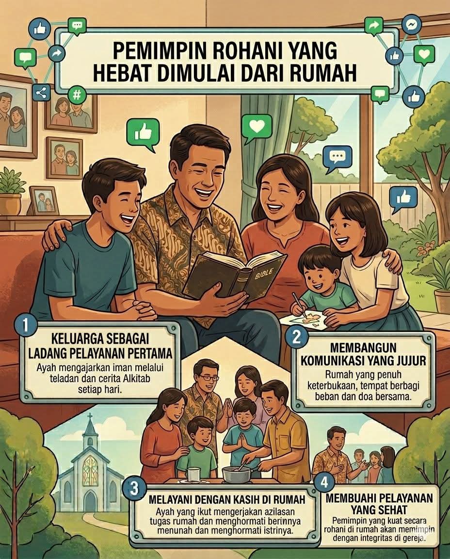 Pemimpin Rohani yang hebat dimulai dari rumah